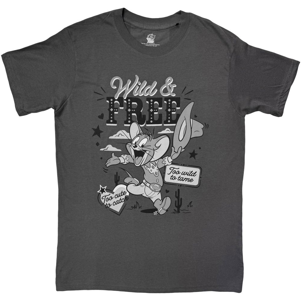 Tom & Jerry - Wild & Free Herren TShirt - Grau